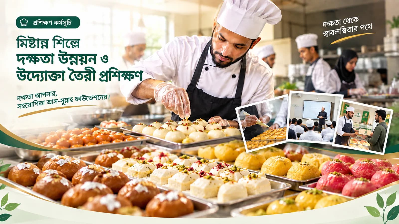 মিষ্টান্ন শিল্পে দক্ষতা উন্নয়ন ও উদ্যোক্তা তৈরি প্রশিক্ষণ